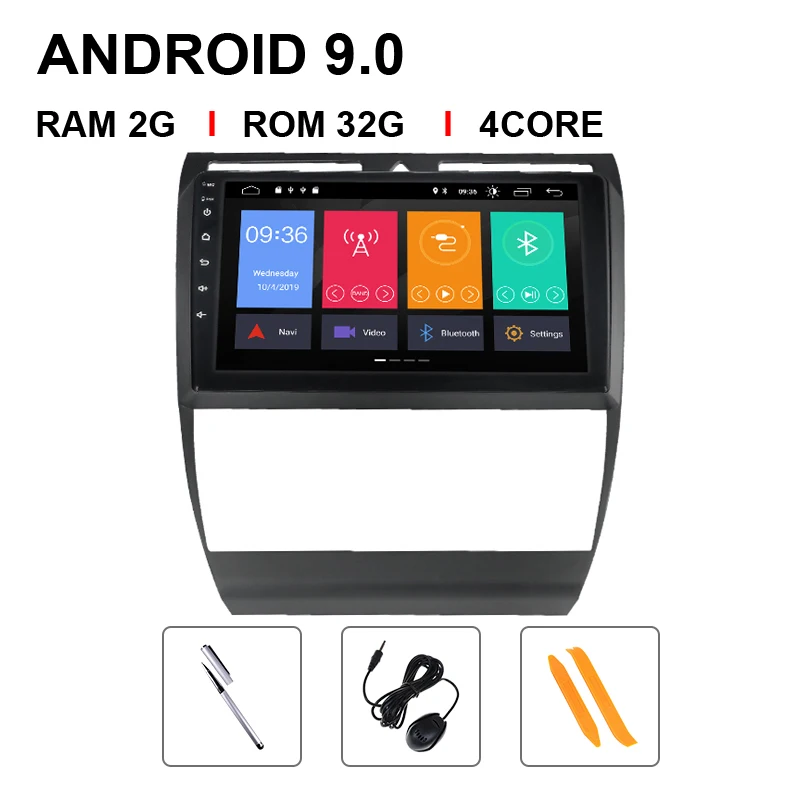 4 Core 32 ROM Android 9,0 gps навигация автомобильное радио для Audi A6 S6 RS6 1997-2004 wi-fi-мультимедиа HD сенсорный экран AUX USB поддержка Carplay 4G 64G - Цвет: 4 Core 32 ROM
