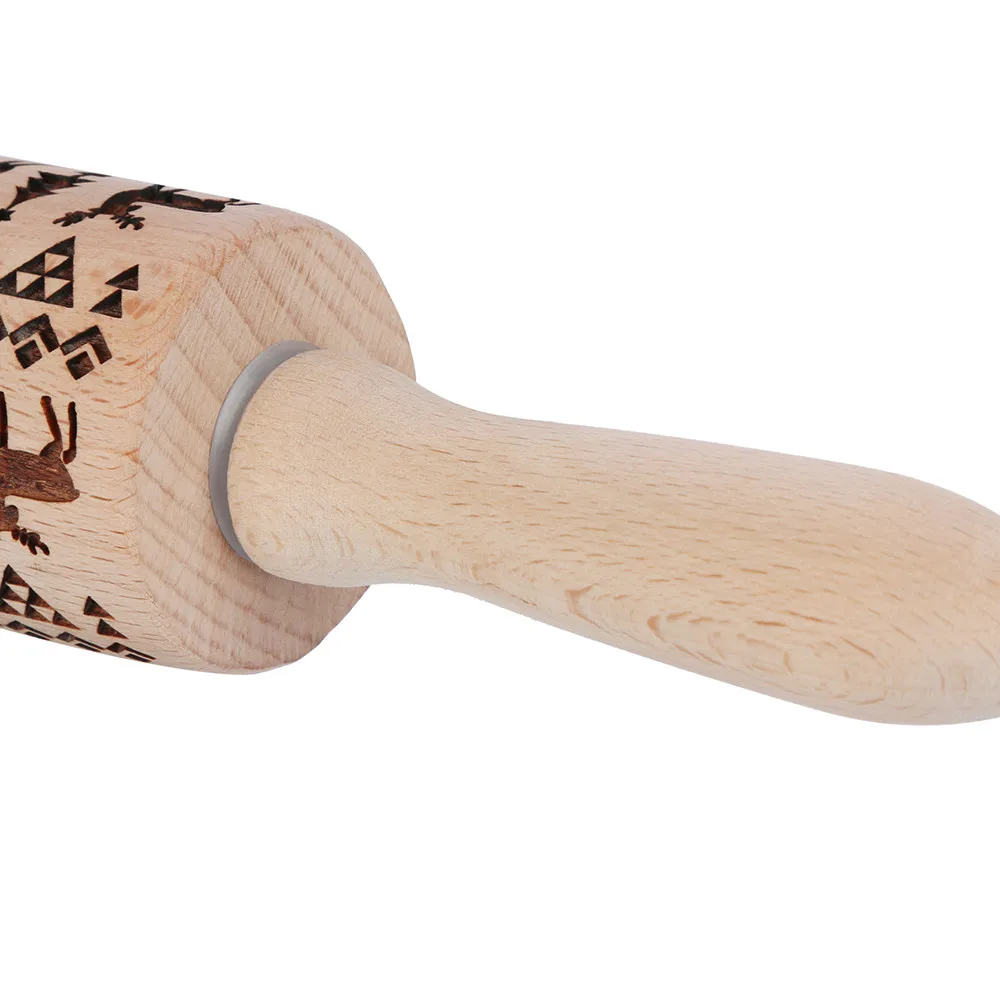 Рождество Лось тиснение Скалка печатные печенья тесто палка помадка инструмент