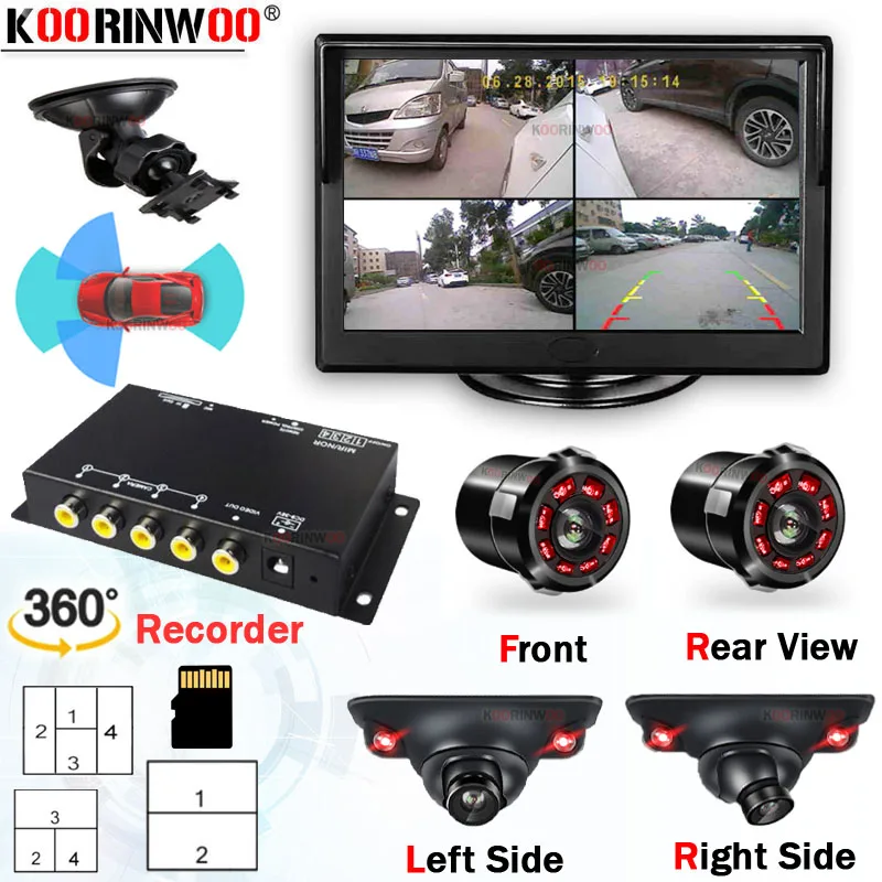 

Система видеонаблюдения Koorinwoo, 360 дюйма, 4 канала
