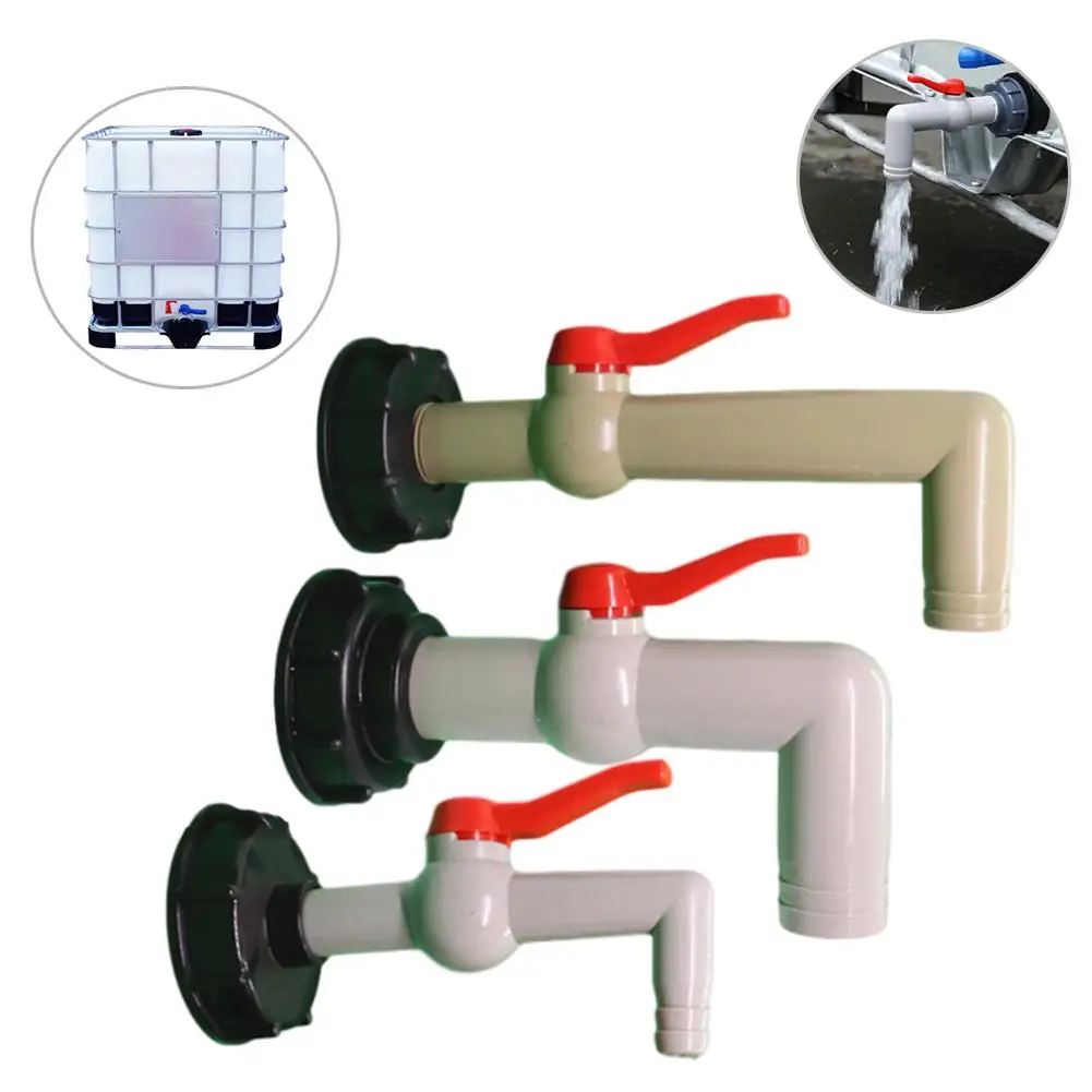 

45/90 Degrees Plastic IBC Tank Adapter S60x6 Garden Hose Faucet Connector Water Tank Hose Replacement Connector Accessories