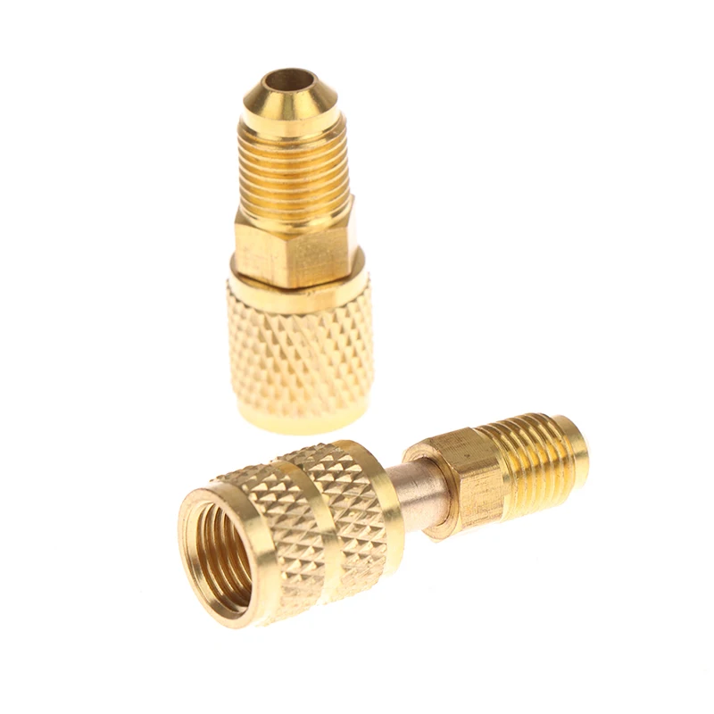 2 шт. адаптер для холодильника R410a 5/16 SAE F быстроразъемные Муфты до 1/4 M Flare