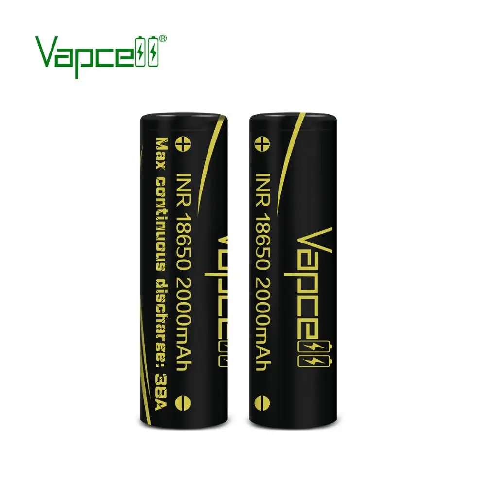 vapcell 18650 2000mah 38A литий-ионный аккумулятор 3,7 v равный VTC5A крутой, чем HB6 лучший выбор для фонарика/элемента электроинструмента