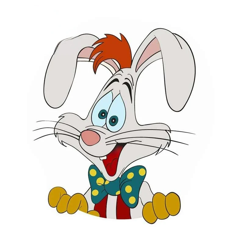 

Personality Roger Rabbit Cartoon Car Stickers and Decals Vinyl Material Motorcycle Car Bumperv KK13*11cm