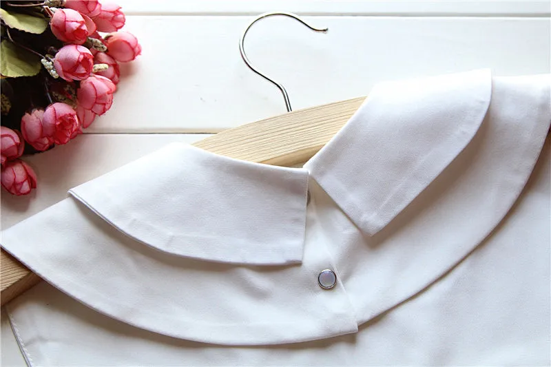 Linbaiway женский хлопковый накладной воротник съемная рубашка для взрослых