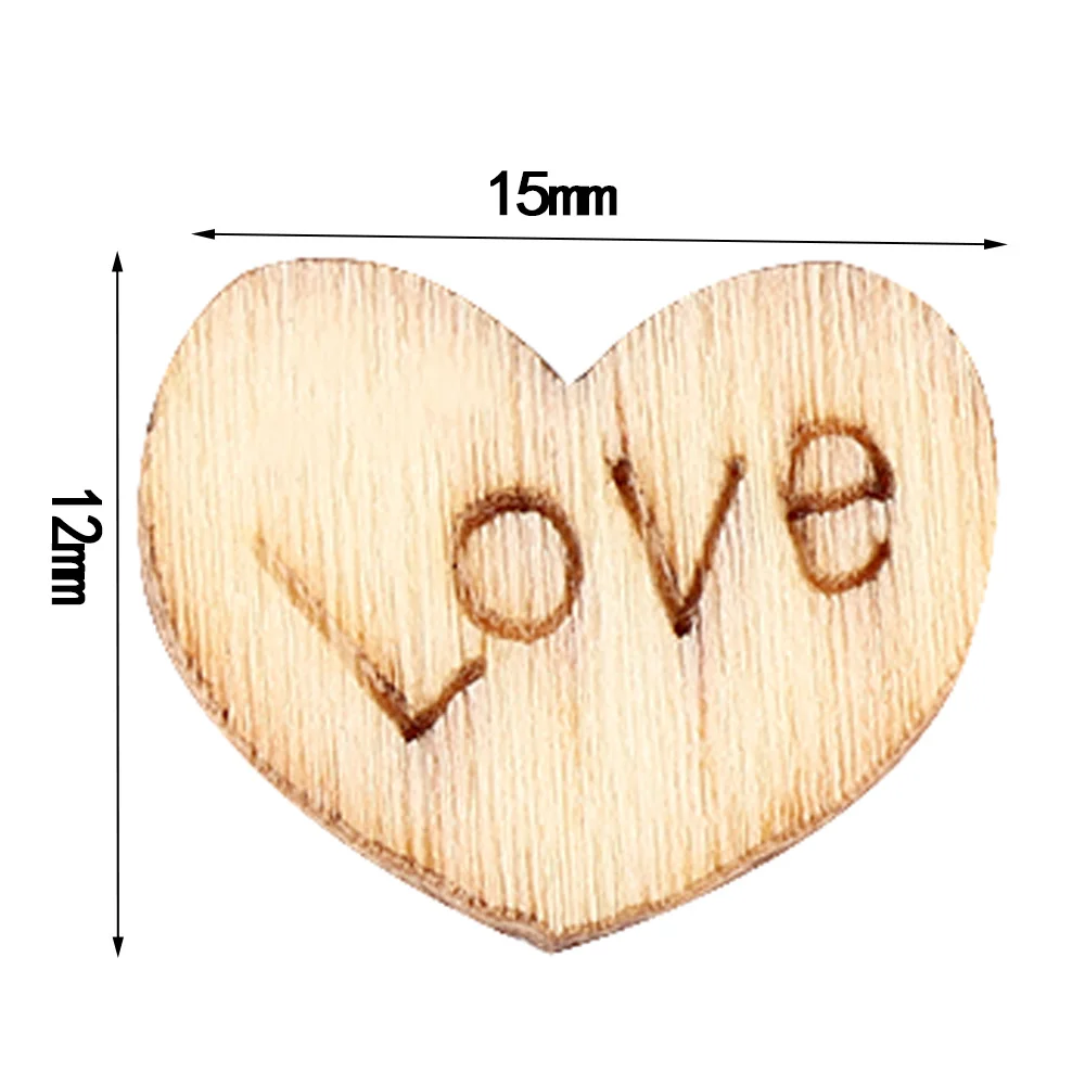 100 шт Любовь пуговицы в форме сердца деревянные Швейные назначения Ремесло