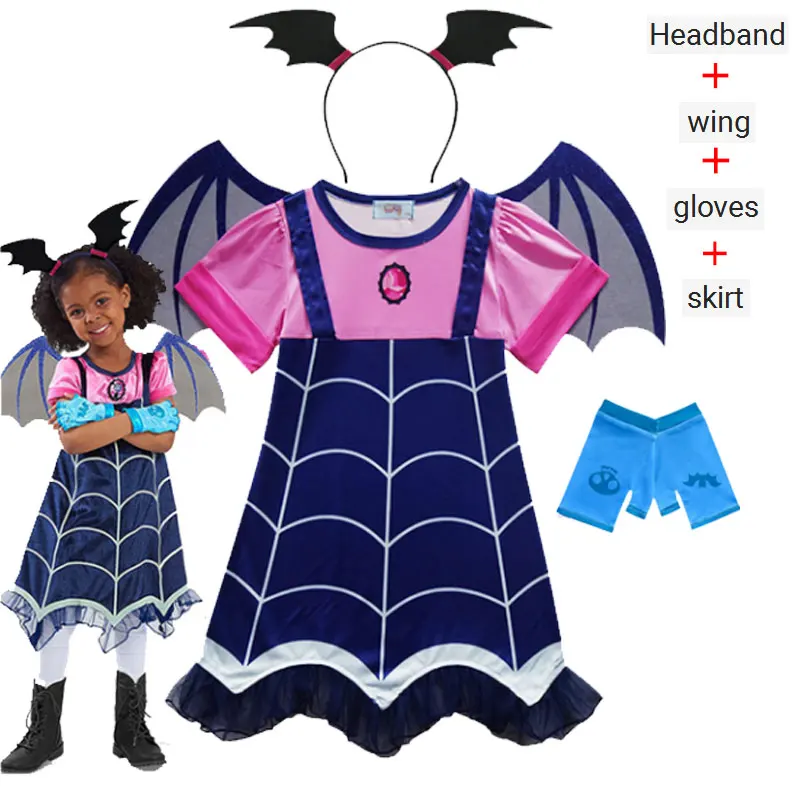Горячее платье для маленьких девочек Vampirina Леди Баг Vestidos Рождественский костюм