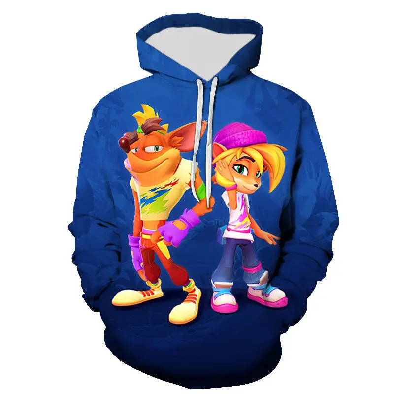 Пуловер 3D новинка японские игры полосатая повязка мужские и женские толстовки с