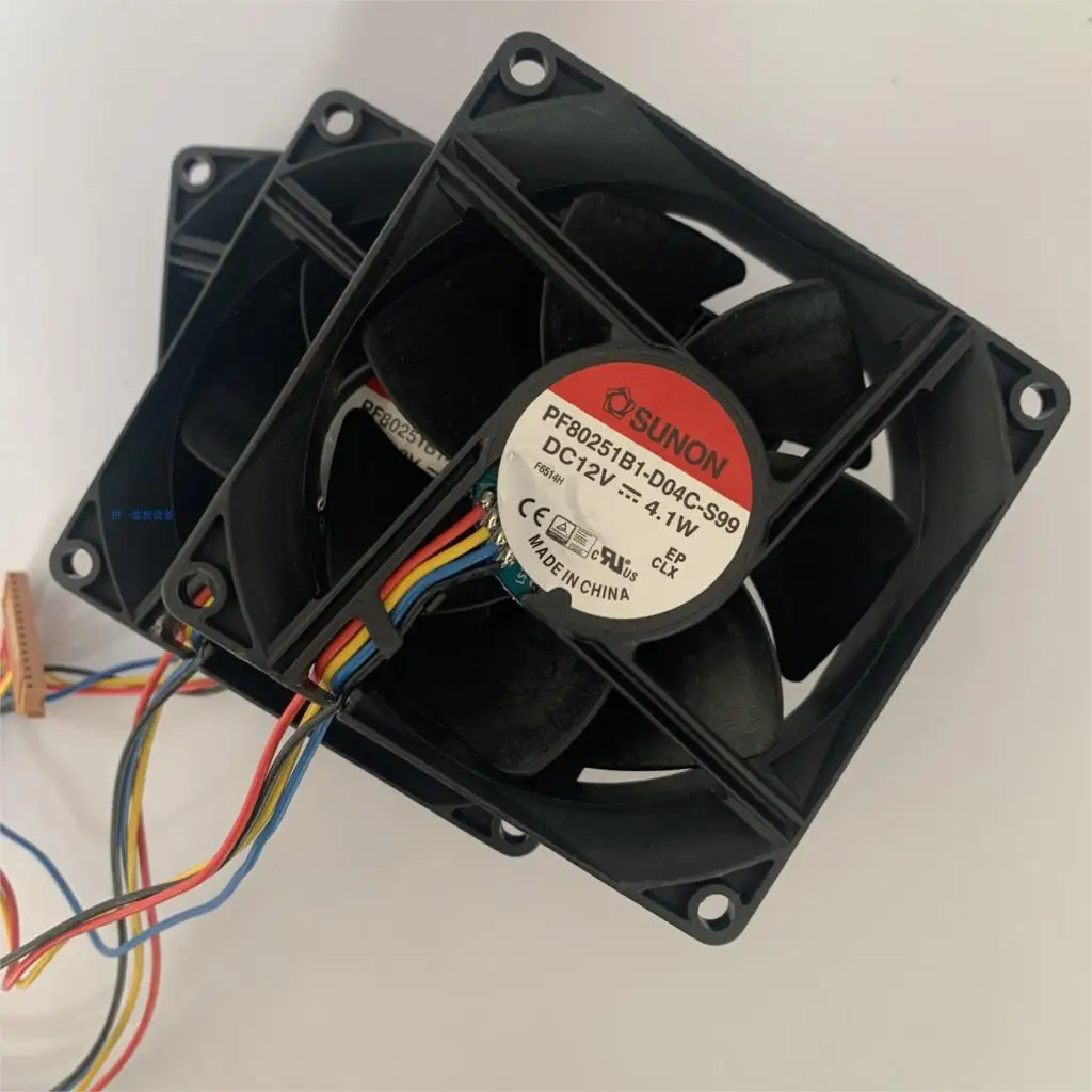 

3pcs/set New PF80251B1-D04C-S99 for Sunon 8cm 8025 DC 12V 4.1W Server Chassis Cooling Fan