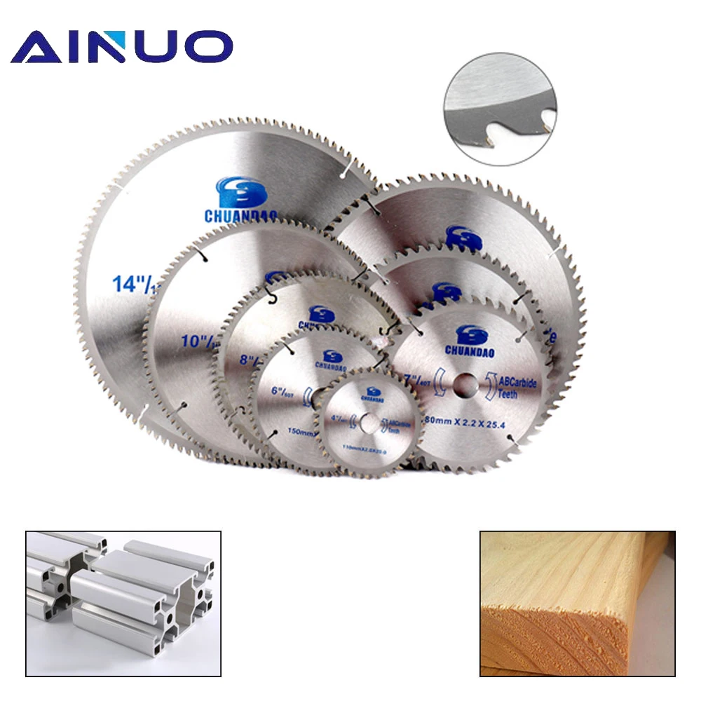 

110mm-350mm Circular Saw Blade Disc Tipped Wood Metal Cutter Tool Woodworking Aluminum 30 Teeth-120 Teeth