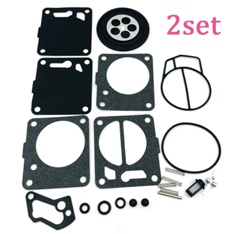 

2 Sets Motorcycle Carburetor Rebuild Kit for SeaDoo Mikuni 580 650 717 720 787 800 GTI GTS GTX SP SPX