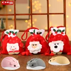 Беспроводная Милая Рождественская мышь 2,4 ГГц, ультратонкая мини-мышь для девочек, мультяшный хомяк, оптическая розовая мышь для подарка, Детская офисная мышь