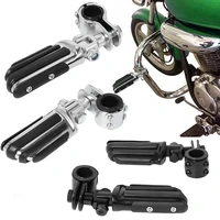 universal 32mm 1 25 highway engine guards crash bar clamp footpeg footrest foot pegs pedal mount kit motorcycle for harley iron