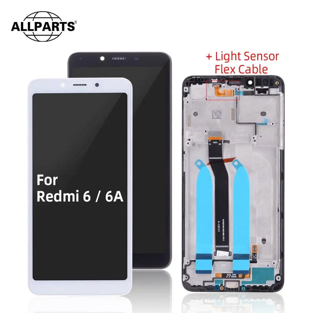 ЖК дисплей 5 45 дюйма для XIAOMI Redmi 6 сенсорный экран с рамкой дигитайзер 6A 1440*720|Экраны