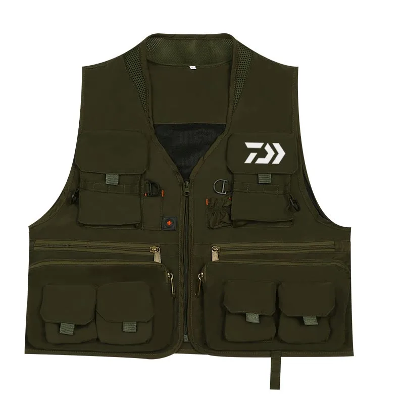 Жилет мужской с несколькими карманами дышащий водонепроницаемый спортивный