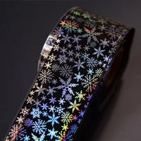 100m50m nail foils christmas white snowflake mixed nail art transfer sticker for diy design accessories decorations