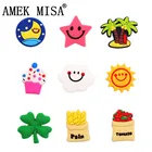 Поштучная распродажа, украшения для обуви в гавайском стиле, звездаЛунасолнцеклевер, ПВХ, 1 шт.