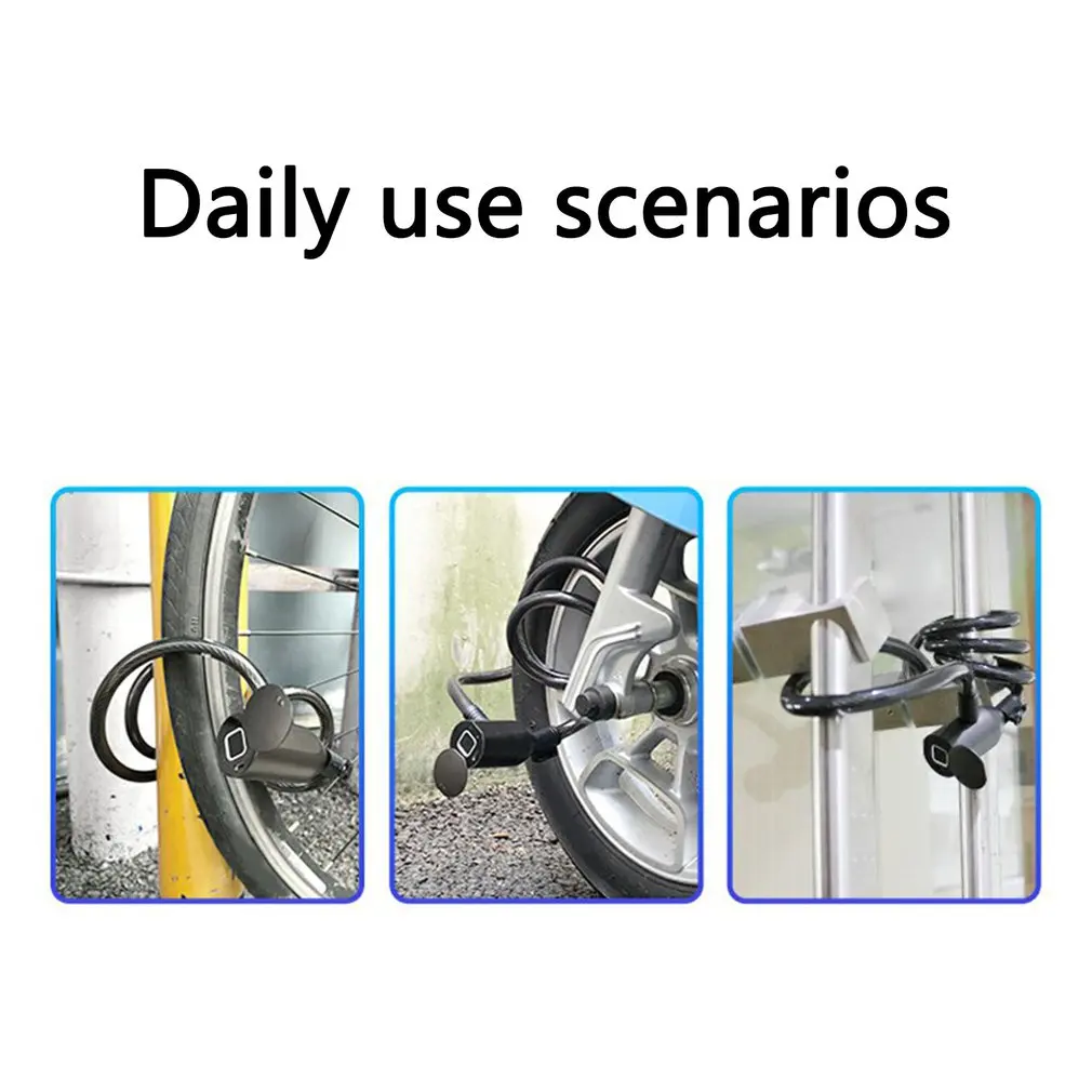 

C3 Fingerprint Unlocking Smart Lock Usb Charging Quick Unlock Zinc Alloy Lock For Bike Mountain Bike