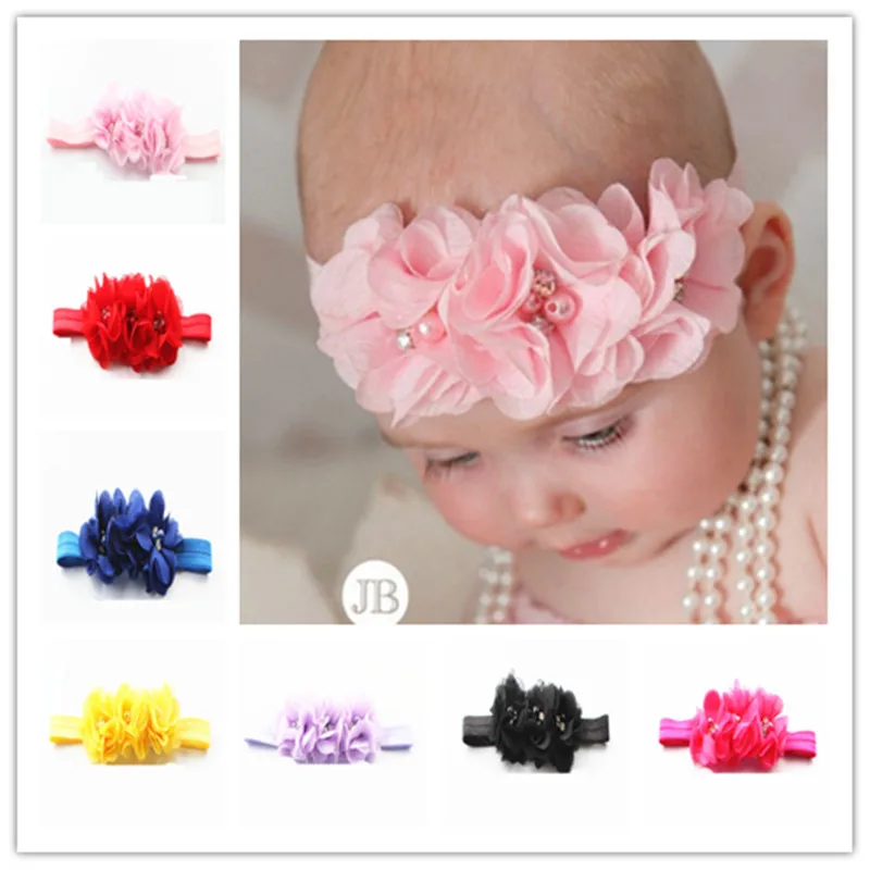 Детская повязка на голову ободок детский головной убор жемчужный приятный для