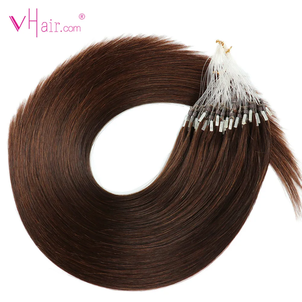 VHair волосы для наращивания на микро кольцах 16 дюймов 1 г/локон 100 г/упак.