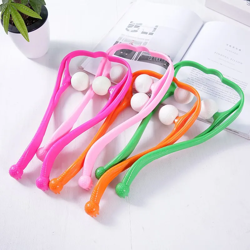 Инструмент для массажа шеи снятие давления ролик рук массаж плеч двойной