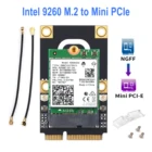 Intel 9260 AC M.2 к Mini Pcie Wireless 2030 Мбитс 2,4G5 ГГц Wifi карта для 9260NGW 802.11ac Bluetooth 5,0 ноутбук Windows 10