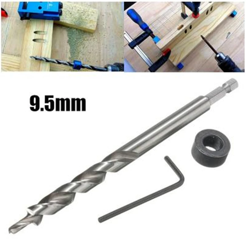 Спиральное ступенчатое сверло 9 5 мм с глубиной стопорной втулки + гаечный ключ