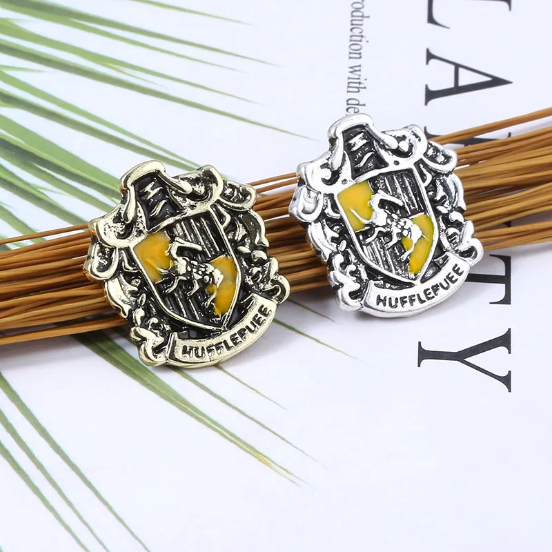 Фильм hp Хогвартс Магическая школа значок брошь Гриффиндор Hufflepuff Слизерин Ravenctaw школа логотип Эмаль Булавка для женщин и мужчин ювелирные изделия