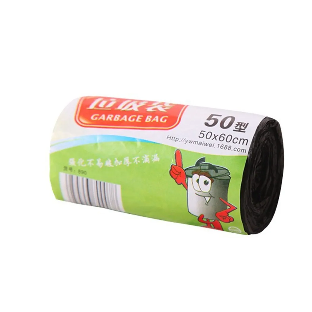 

1sets 50x60cm PE Material Black Household Thick Durable Thicken No Odor Eco-friendly Disposable Household Cleaning Garbage Bags