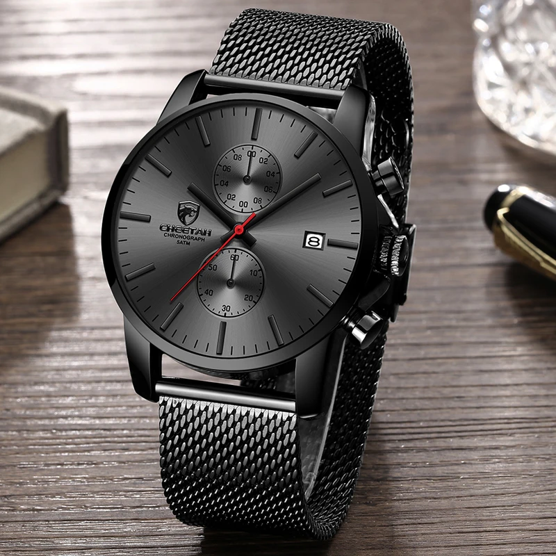 Reloj Hombre 2019 CHEETAH модные трендовые мужские часы erkek kol saati хронограф деловые