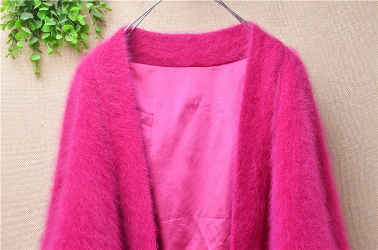 Жакет женский кашемировый из ангоры с длинным рукавом летучая мышь |