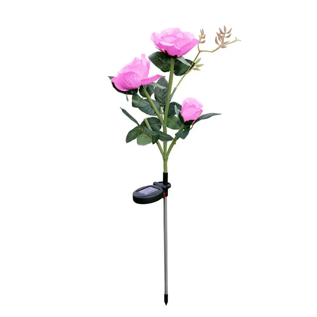 3 солнечного розового света открытый сад Led наземная вставка искусственный