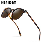HEPIDEM Очки солнцезащитные классические UV400 9122 мужские и женские, поляризационные, ацетатные, в винтажном стиле