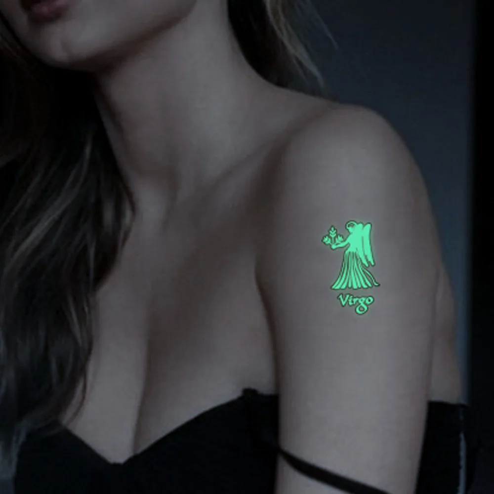 

Music Festival luminous Tattoo Sticker rock band concert nightclub bar performance birthday party luminous sticker