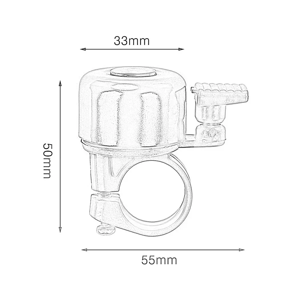 

Bicycle Handlebar Metal Bell, Bicycle Safety Sound, Black Color, Loud Sound, Fashion, Malfunctioning