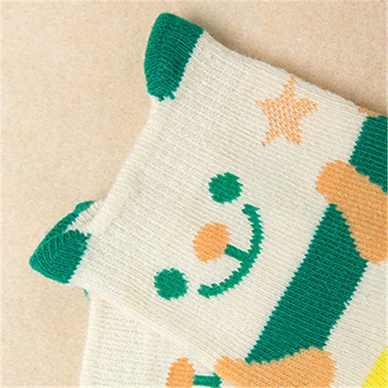 

2Pair Animal Baby Socks Non-slip Rubber Soles KT Sock for Baby Girls Boys Cartoon Newborn Kids Socks Children Baby Cheap Stuff