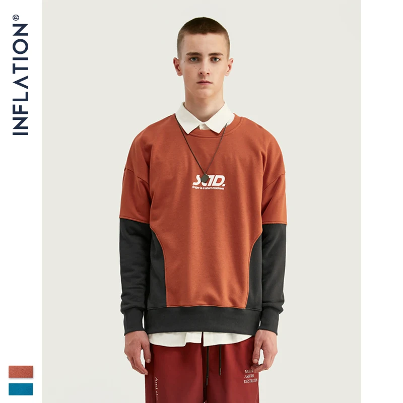 Мужская толстовка с дизайном &quotинфляция&quot мужская Толстовка свободного кроя