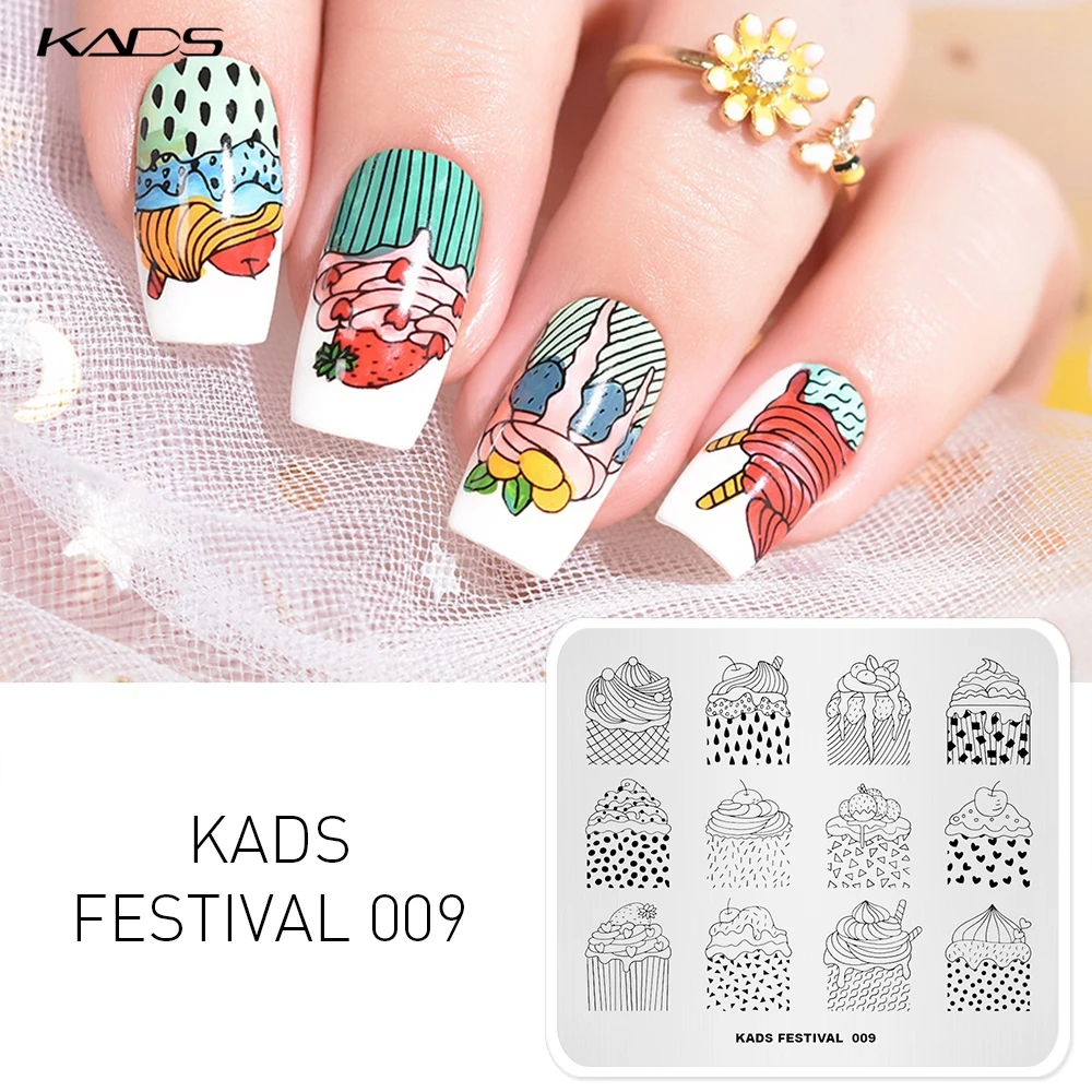 KADS фестиваль 009 конфеты Торт Шаблон трафарет Инструменты для красоты пластина