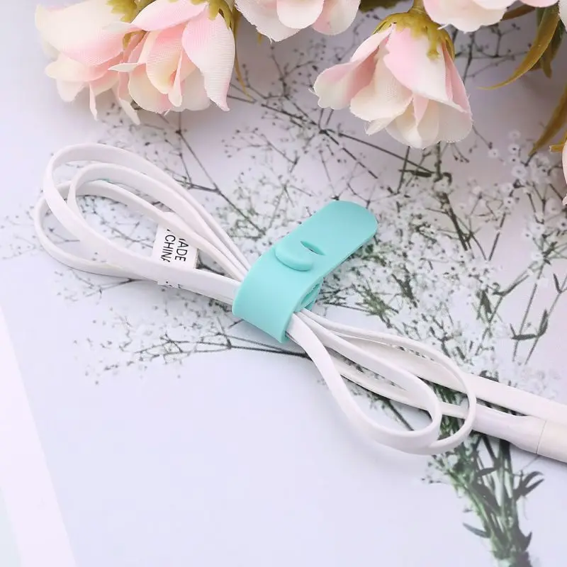 2020 Новые 4 шт./компл. силиконовые полоски для наушников лента хранения мягкий