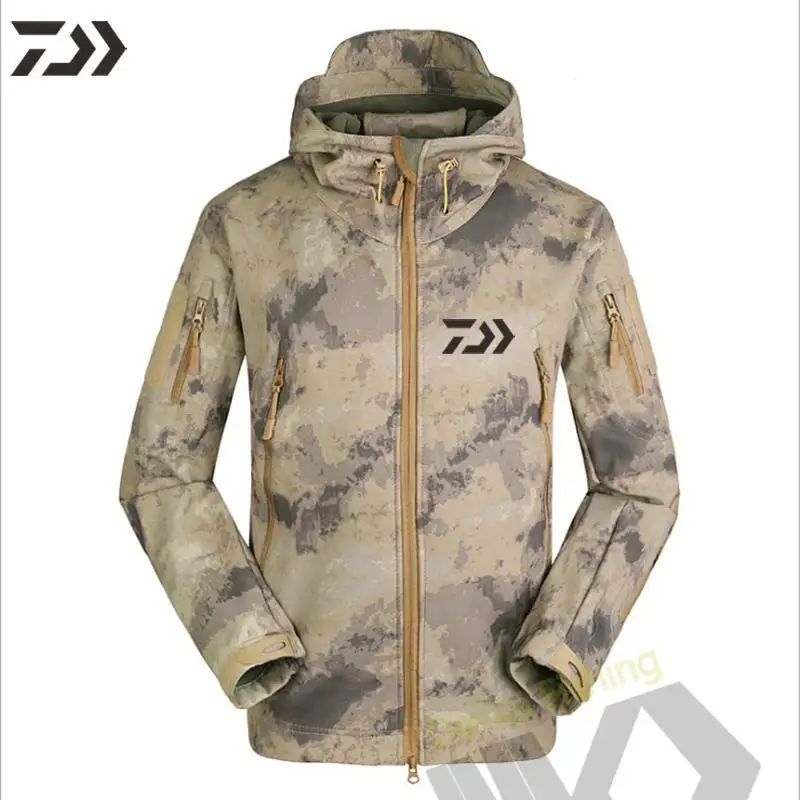Рыболовные куртки Daiwa ветрозащитная теплая одежда для рыбалки зимняя рыболовная