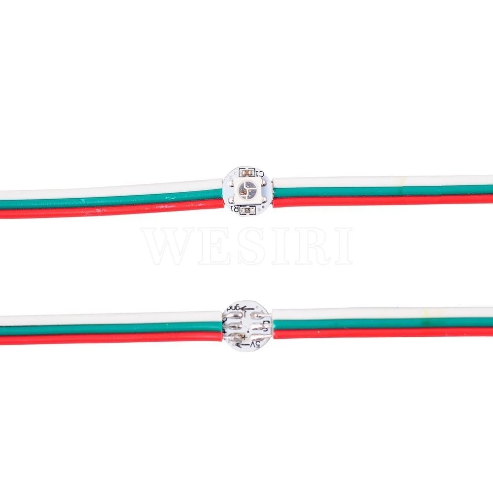 DC5V WS2812B SK6812 чипы (50 шт.) модуль предварительно припаянный радиатор адресуемых