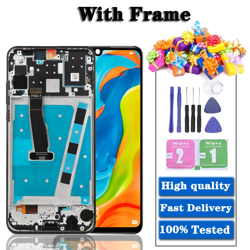 6 15original for huawei p30 lite screen mult touch screen replacement on for huawei p 30 lite lcd nova 4e mar lx1mlx1a display free global shipping