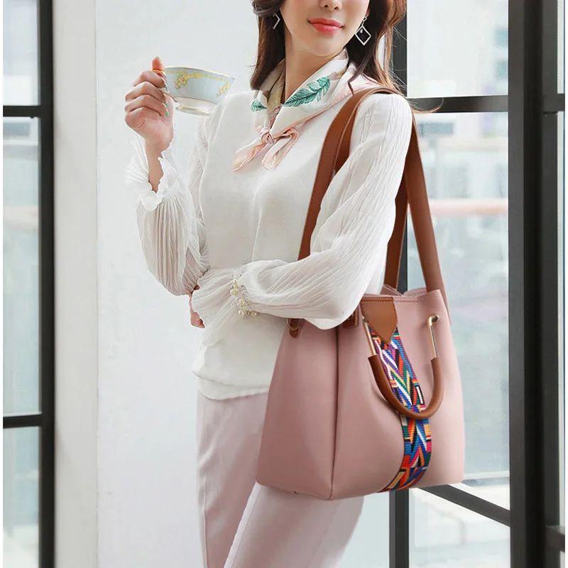 

Fashion Set Composite Bag Solid Color Women Crossbody Bags Female Luxury Leather Handbag Ladies Shoulder Bags Bolsos Sac 2021