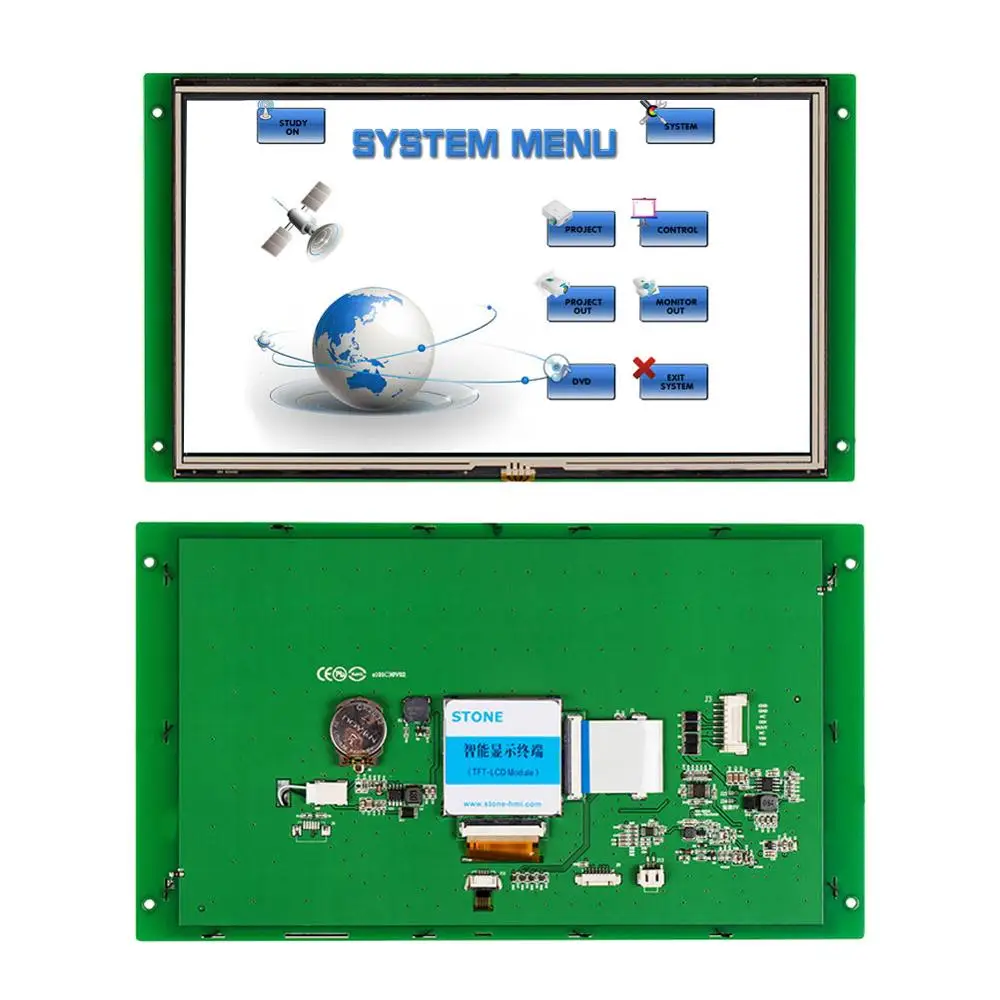 STONE 10.1 Inch Intelligent HMI TFT LCD Display Module with RS232/RS485/TTL for Equipment Use
