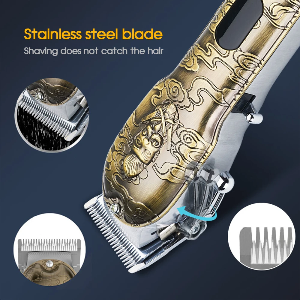 Мужская машинка для стрижки волос Boi профессиональный триммер из нержавеющей