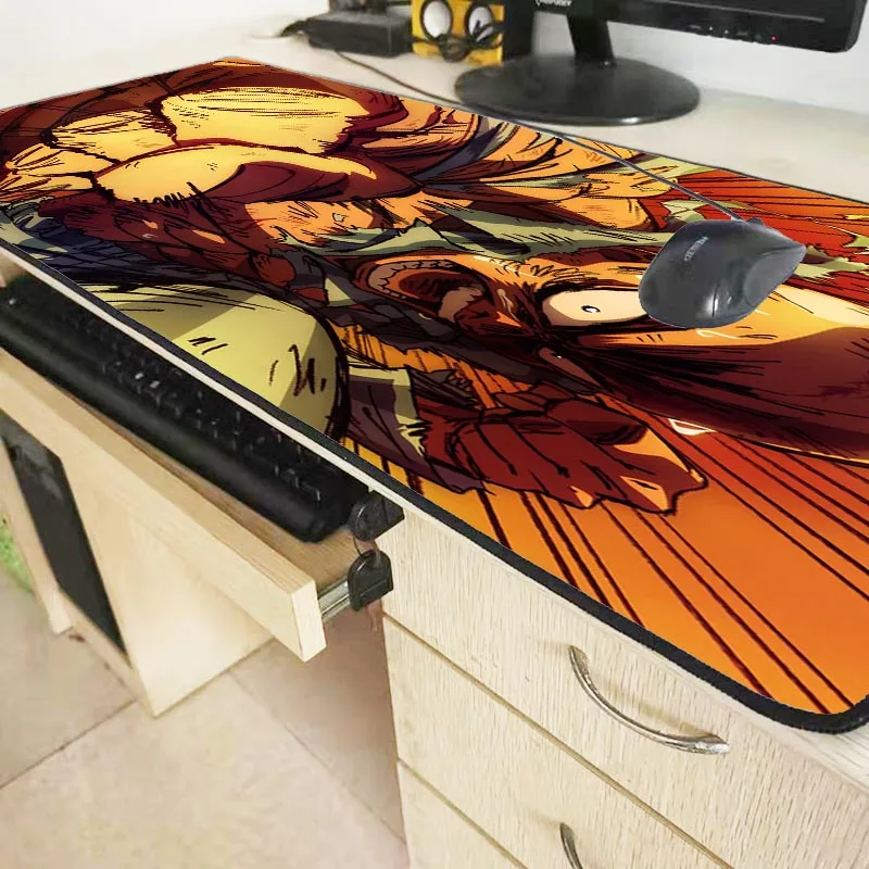 XGZ One Punch Man аниме большой размер игровой коврик для мыши резиновый ПК компьютер