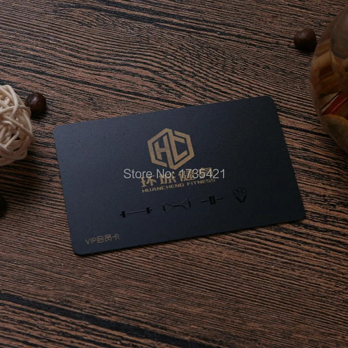 Luxury Colorful Custom Printing VIP Membership Black PVC Card With Laser Foil Stamping and Spot UV