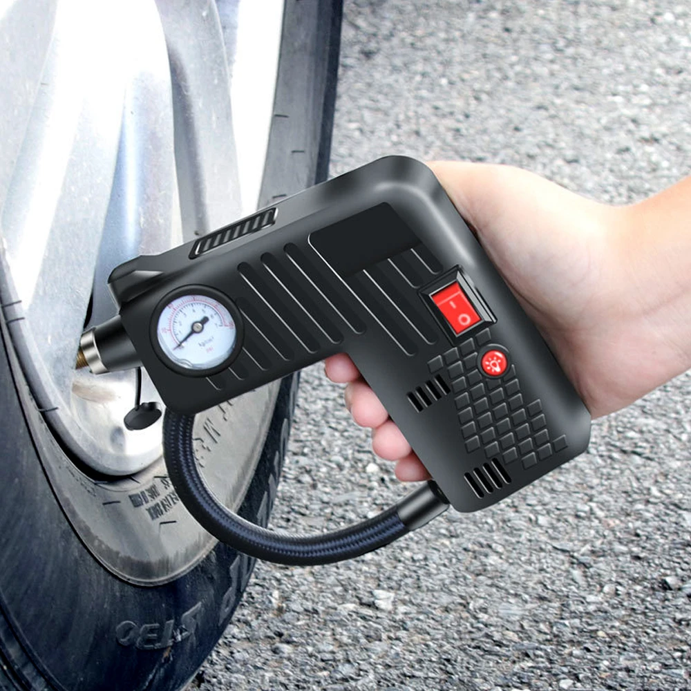 Автомобильный шинный насос 12 В портативный воздушный компрессор автомобильный