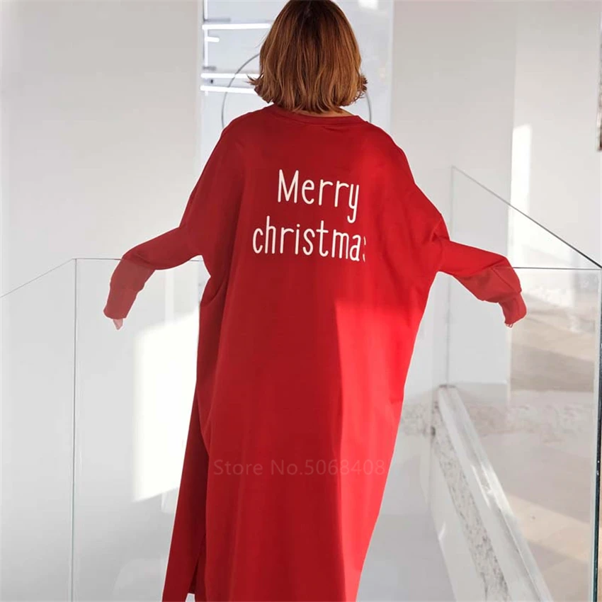 

Sweet Women Cartoon Print Pajamas Oversize Autumn Long Sleeve Sleepwear Kawaii Deer Sleepwear Lingerie Lose Sleepwear Christmas