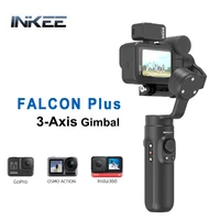inkee falcon plus action camera gimbal stabilizer handheld for osmo insta360 gopro hero 10 98765 3 axis anti shake wireless