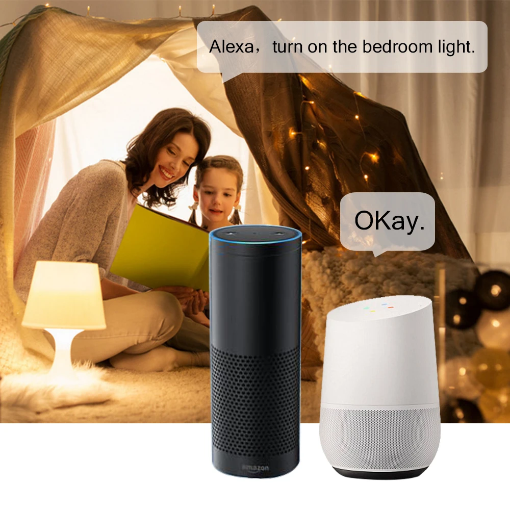 Приглушаемая умсветильник Светодиодная лампа с Wi Fi 7 Вт E26 E27|Светодиодные лампы и